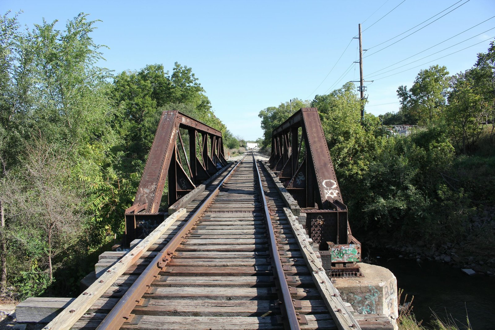 Looking east